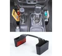 Savadicar GT-2 Shifter Storage Box, Gear Shift Console Side Tray Organizer Compatible with 2018-2024 Jeep Wrangler JL JLU & Gladiator JT, Interior Storage Accessories, Black, 1 PCS