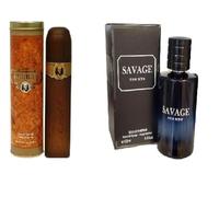 Savage 100ML Perfume for Men | Cuba Gold Inspired Fragrance | Long Lasting Eau de Parfum | Unisex Luxury Scent 2 pack by Modak