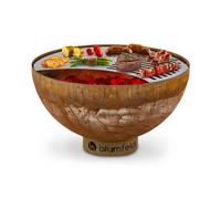 Savage 60.5cm Low Fire Pit with Grill Rust