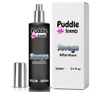 Savage Aftershave Spray - 100ml Parfum in Frosted Black Glass Bottle - Aftershave Scent - Branded Gift Box - Vegan Friendly - Puddle of Wax - Made in the UK