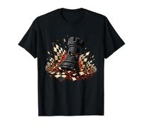 Savage Chess Rook Crushing Chessboard Attack T-Shirt