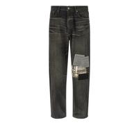 Savage Denim DP Basic Trousers - male - Yohji Yamamoto - Loose Fit Jeans - Black - L - Jeans L