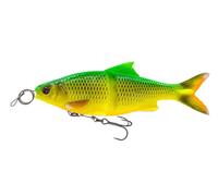 Savage Gear 3D Glide Roach Swimbait Slow Sinking 78g 17cm | Fire Roach | Pike Fishing Soft Plastic Lure | Robust with Line Thru System | Black Nickle Treble Hooks