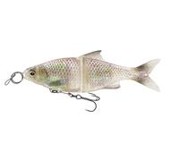 Savage Gear 3D Glide Roach Swimbait Slow Sinking 78g 17cm Ghost Roach | Pike Fishing Soft Plastic Lure | Robust with Line Thru System | Black Nickle Treble Hooks | Code 1636688