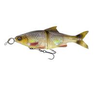Savage Gear 3D Glide Roach Swimbait Slow Sinking 78g 17cm | Hugo | Pike Fishing Soft Plastic Lure | Robust with Line Thru System | Black Nickle Treble Hooks