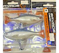 Savage Gear 3D Roach Pulsetail 10cm - 17.5g - 2pc pk with hooks real life