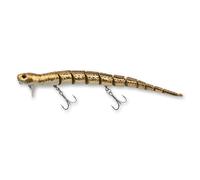 Savage Gear 3D Wake Snake Fishing Bait, 1 oz, Brown Chrome, Realistic Contours, Colors & Movement, Durable Construction, Versatile Rigging Options, Dual Treble Hook Configuration