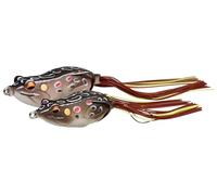 Savage Gear 3D Walk Frog - Topwater Hollow Body Frog Lure for Bass & Pike Anglers, Realistic Action & Detachable Stinger Hook, Freshwater Fishing in Lakes, Ponds & Rivers Brown 5.5 cm