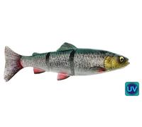 Savage Gear 4D Line Thru Trout Lure - Green Silver 20cm 98g MS