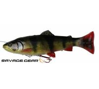 Savage Gear 4D Pulse Tail Trout Swimbait Wobbler 16cm 51g - Rainbow/Brown/Albino