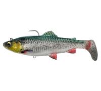Savage Gear 4D Rattle Shad Trout Sinking Lure - Green Silver 20.5cm 120g