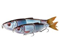 Savage Gear 4Play V2 Swim N Jerk - 3D Scanned Herring Swimbait for Predator Anglers, Realistic Action, Stop & Go Techniques, Ideal for Pike, Bass & More | Slow Sink Roach 16.5 cm