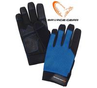 Savage Gear Aqua Mesh Fishing Gloves Sea Blue Quick Dry Sponge Foam Glove