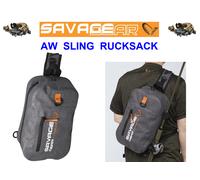 SAVAGE GEAR AW SLING RUCKSACK PREDATOR FISHING TACKLE ROD REEL HOLDER BACKPACK