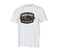 Savage Gear Badge Logo Tee White - X Large