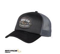 Savage Gear Badge Trucker Cap Black - Savage Gear Fishing Hat - NEW 2026