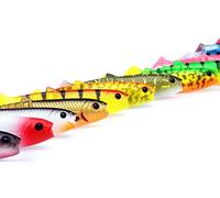 Savage Gear Cannibal shad softbait 8cm 5g Firetiger pack of 6 c/o Reelfishing