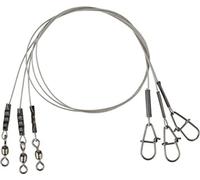 Savage Gear Carbon49 leader, 40 cm, 0.60 mm, 16 kg, for pike fishing, wire bait, predatory fish leader slots, leaders, 3 steel leaders