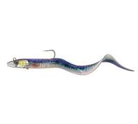 Savage Gear Conger Eel 200g Ocean Flash | Realistic Fishing Lure for Nordic Halibut, Coalfish and Cod | Pulsating Curl Tail Action | Built-in Rattles | Stainless Steel Hooks | Infused Squid Aroma