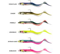 Savage Gear Conger EEL Ultimate Predator Bait, Multiple Colours, 50 g - 200 g, Sea Bait, Halibut Bait, Rubber Fish, Jig Bait (Ocean Flash, 200 g)