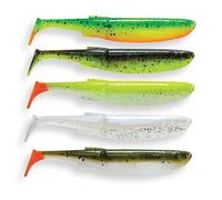 Savage Gear Craft Bleak Clam Mix - Soft Plastic Minnow Lure for Perch, Zander, Pike & Trout, Dark & Clear Water Fishing Bait with Kicking Action - Weedless & Jig Head Rigging Dark Water Mix 12 cm