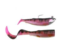 Savage Gear Cutbait Herring rubber fish, cod, halibut & saithe bait, rubber bait for sea fishing, 1 lure ready mounted + 1 spare tail., Mama Rosa, 25cm - 460g