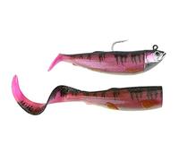 Savage Gear Cutbait Herring rubber fish, cod, halibut & saithe bait, rubber bait for sea fishing, 1 lure ready mounted + 1 spare tail., Mama Rosa, 25cm - 460g