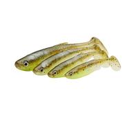 Savage Gear Fat Minnow T-Tail - Realistic Minnow Design with Kicking & Rolling Action, Ideal for Perch, Zander, Pike & Predator Fish Anglers, Perfect for Clear & Dark Water Dark Water Mix 7.5 cm