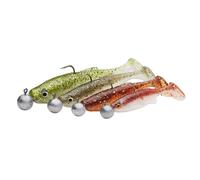 Savage Gear Fat Minnow T-Tail RTF - 4 Mounted Rubber Fish