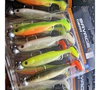 Savage Gear Fat Minnow T-Tail Ready to Fish Kits - 10.5cm 10-11g #3/0 Clearwater Mix