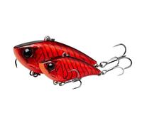 Savage Gear Fat Vibes - Detailed Lipless Crankbait with Vibrating Action, Built-In Rattle,Perch, Pike, Bass & Trout in Freshwater, Long Casting & Vertical Fishing Red Crayfish 5.1 cm
