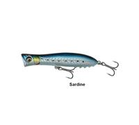 Savage Gear Gravity Popper - High-Performance Saltwater Popping Lure for Predator Anglers, Ideal for Pike, Bass & More, Ultra-Long Cast Design, Perfect for Saltwater Fishing Sardine 13 cm