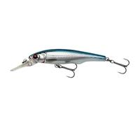 Savage Gear Gravity Twitch MR - Darting & Kicking Action Lure for Freshwater Predator Fish, Magnetic Long-Cast, Built-in Rattle, Bass, Pike, Trout, Perch & More Blue Chrome 9.5 cm