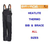 SAVAGE GEAR HEATLITE THERMO BIB & BRACE SEA COARSE FISHING TROUSERS MATCH JACKET
