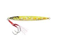 Savage Gear Long Cast Minnow Jig, Chartreuse Glow, 2 oz, 6 Hook Size, Saltwater, Sinking Buoyancy, Lifelike Action, Long & Accurate Casting Design, Built-in Rattle, Thru Wired Construction
