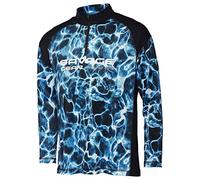 Savage Gear Marine UV Long Sleeve Tee, Sea Blue (XXL)