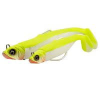 Savage Gear Savage Minnow WL 2+1 - Weedless Design, Lively Kicking Action, Ideal for Predator Fish like Pike, Perch & Zander, Perfect for Freshwater & Saltwater Anglers Lemon Back 10 cm