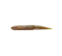 Savage Gear Ned Dragon Tail Slug - Floating Soft Plastic for Freshwater & Saltwater - Perch, Bass & Inshore Predators - NED & Cheb Rigging - Scented, Ribbed Body with Rattle Chartreuse Pumpkin 10 cm