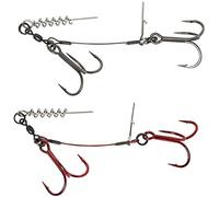Savage Gear Carbon49 Corkscrew Stinger Rig - 2x#3/0 39kg/86lb 2 pcs