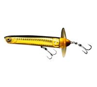 Savage Gear Prop Walker Topwater Lure - Hybrid Prop Bait & Pencil Popper for Bass, Pike, Musky & More, Long Cast Weight Transfer, Saltwater & Freshwater Fishing Lure Black 10 cm
