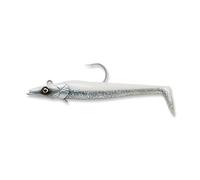 Savage Gear Sandeel Fishing Bait, 5 1/3 oz, Real Pearl, Realistic Contours & Movement, Durable Construction, Two Tie Points, 5X Hooks, Holographic Eyes, Bait Keeper