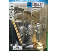 SAVAGE GEAR SANDEEL V2 JIG HEADS HOOKS FOR PREDATOR WEEDLESS BLACK MINNOW SHADS