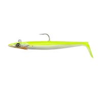 Savage Gear Sandeel V2 - Super Realistic Sandeel Imitation with Lively Kicking Action, Darting Jig Head, Ideal for Predator Fish in Saltwater, Pike, Bass & Zander Lemon Back 17.5 cm