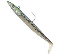 Savage Gear Sandeel V2 Sinking Lure 12cm 22g 3/0 Mackerel | Realistic Saltwater Fishing Lure | Lively Kicking Action | Darting Jig Head | Forged Hook | Glass Rattle | Pro-Peg Holder | Code 1649148