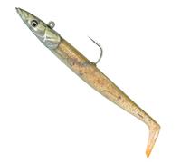 Savage Gear Sandeel V2 Sinking Lure 14cm 33g 4/0 Clear Sandeel | Realistic Saltwater Fishing Lure | Lively Kicking Action | Darting Jig Head | Forged Hook | Glass Rattle | Pro-Peg Holder | 1649153