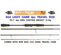 Savage Gear Sg4 Light Game Spinning Rod Silver 2.15 m / 5-18 g