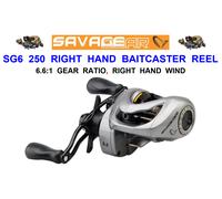 SAVAGE GEAR SG6 250 RIGHT HAND BAITCASTER REEL LOW PROFILE MULTIPLIER REEL