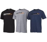 Savage Gear Signature Logo T-Shirt - Premium Cotton Fishing & Outdoor Tee for Anglers, Campers & Hunters | Soft, Breathable & Durable Casual Wear M Grey Melange