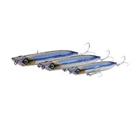 Savage Gear Slap Walker Topwater Lure for Anglers - Dimpled Surface, Ultra-Long Cast Design, Built-in Rattle - Seabass, Barracuda, and Other Predatory Fish, Ideal for Saltwater Ghost Brown 12.5 cm
