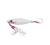 Savage Gear Slow Seeker Jig Fishing Lures with Falling Leaf Action, Ultra Sharp Saltwater Hooks, 10-60g, Multicoloured, Jig Bait, Slow Jigging (White Flash, 20g)